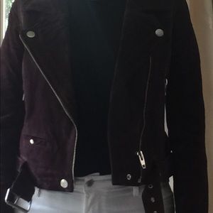 Blank NYC suede moto jacket